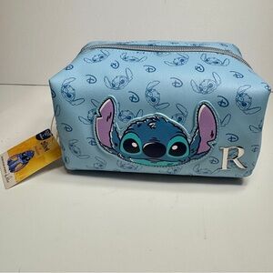 NWT. Primark x Disney’s Stitch Initial “R” Makeup Bag. An initial makeup bag